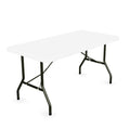 White Plastic Folding Table 30 x 60 Inch W39729