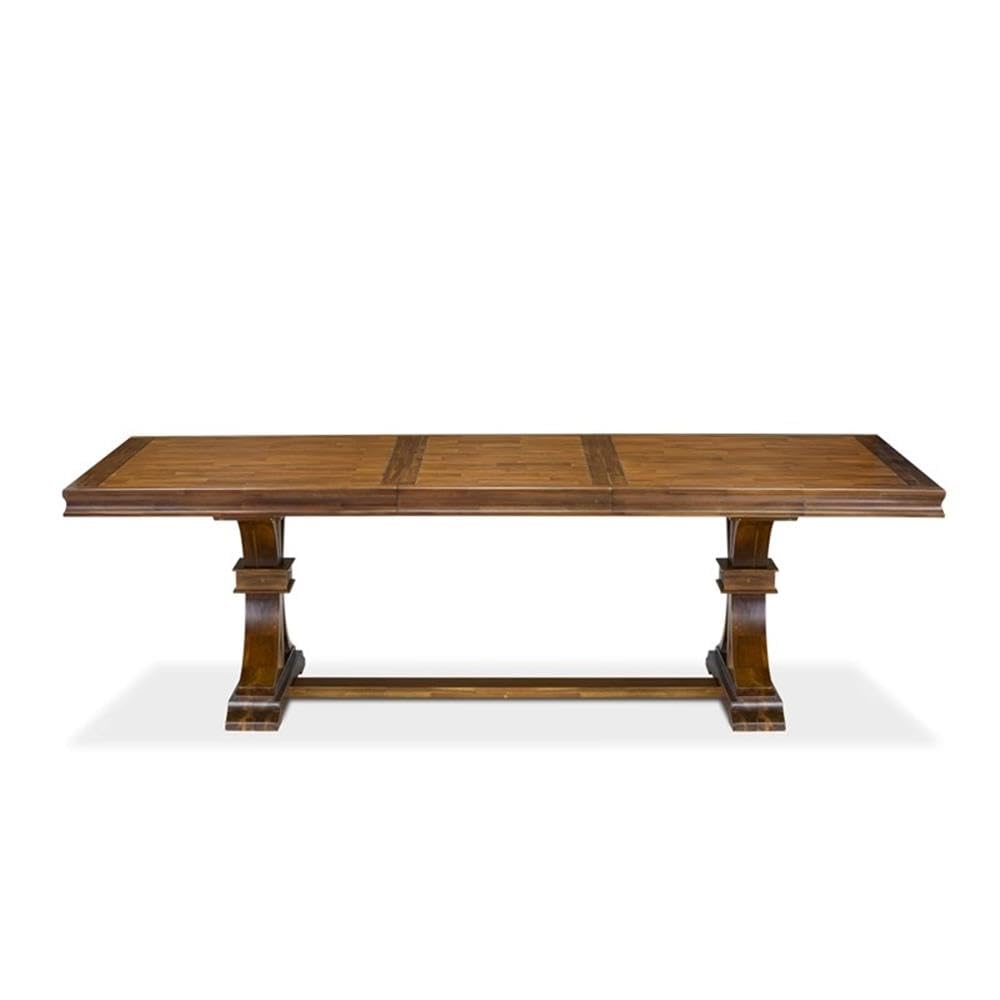 9-Piece Acacia Wood Dining Table Set with 8 Chairs B9406