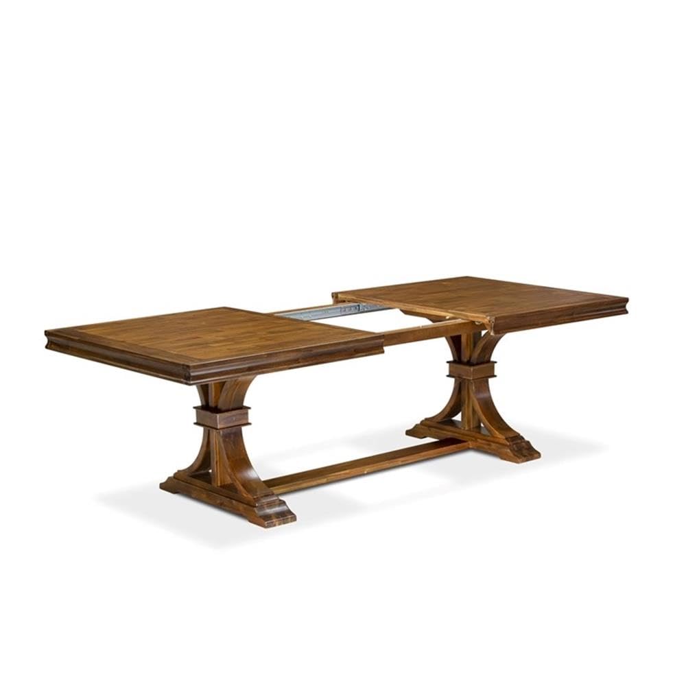 9-Piece Acacia Wood Dining Table Set with 8 Chairs B9406