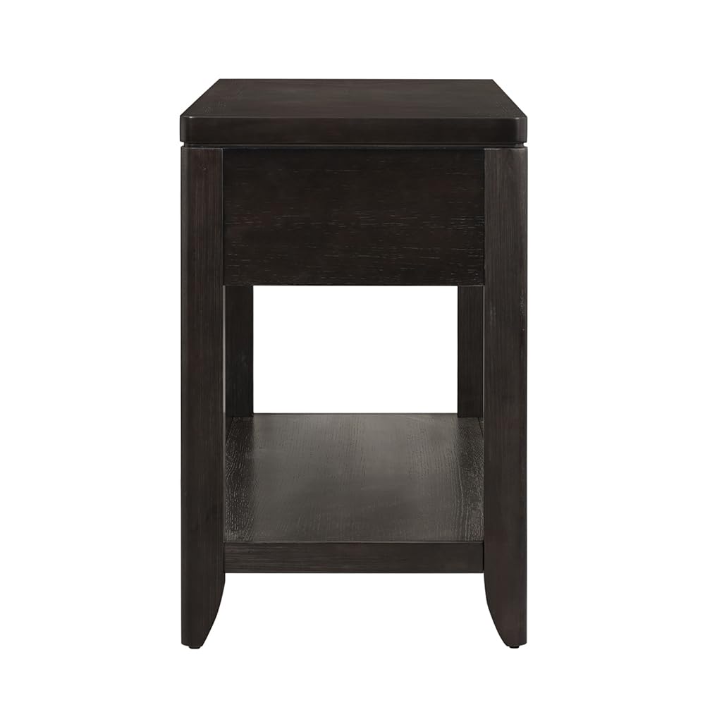 Two-Drawer Console Table with Metal Detailing and Oak Veneer Y197479