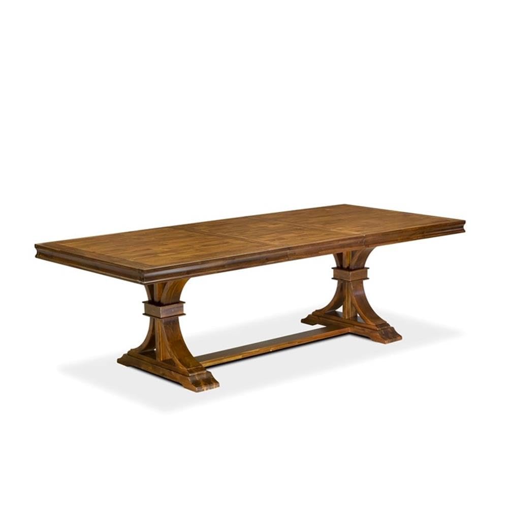 9-Piece Acacia Wood Dining Table Set with 8 Chairs B9406