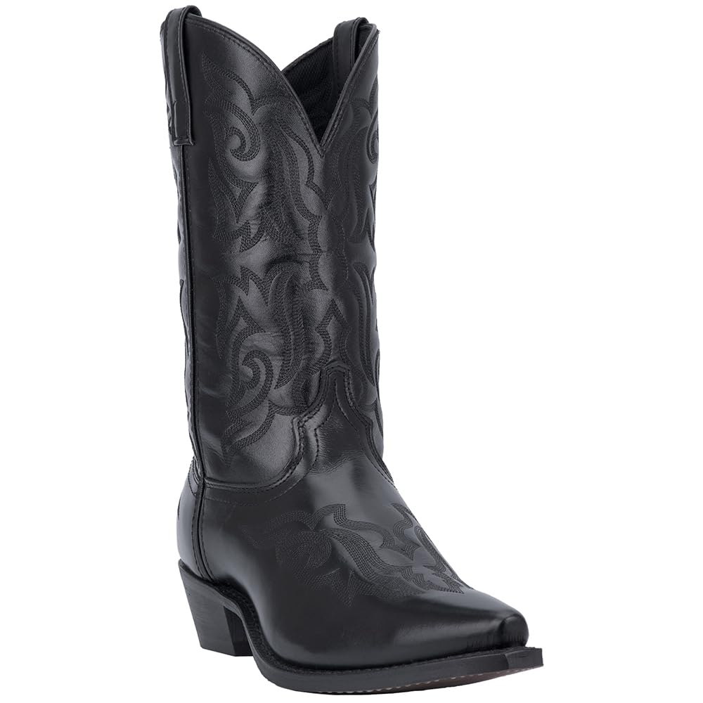 Black Mid Calf Pull On Boots K127199