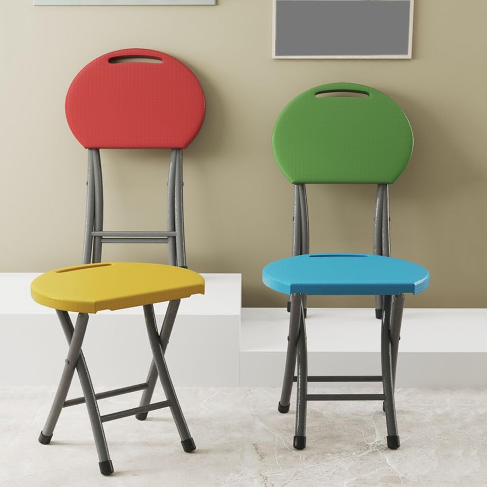 18 Inch Folding Stool 220lbs Capacity Black R3876