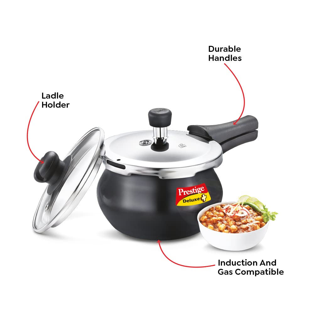 Hard Anodised Pressure Cooker with Stainless Steel Lid 3.0 Liters U568205