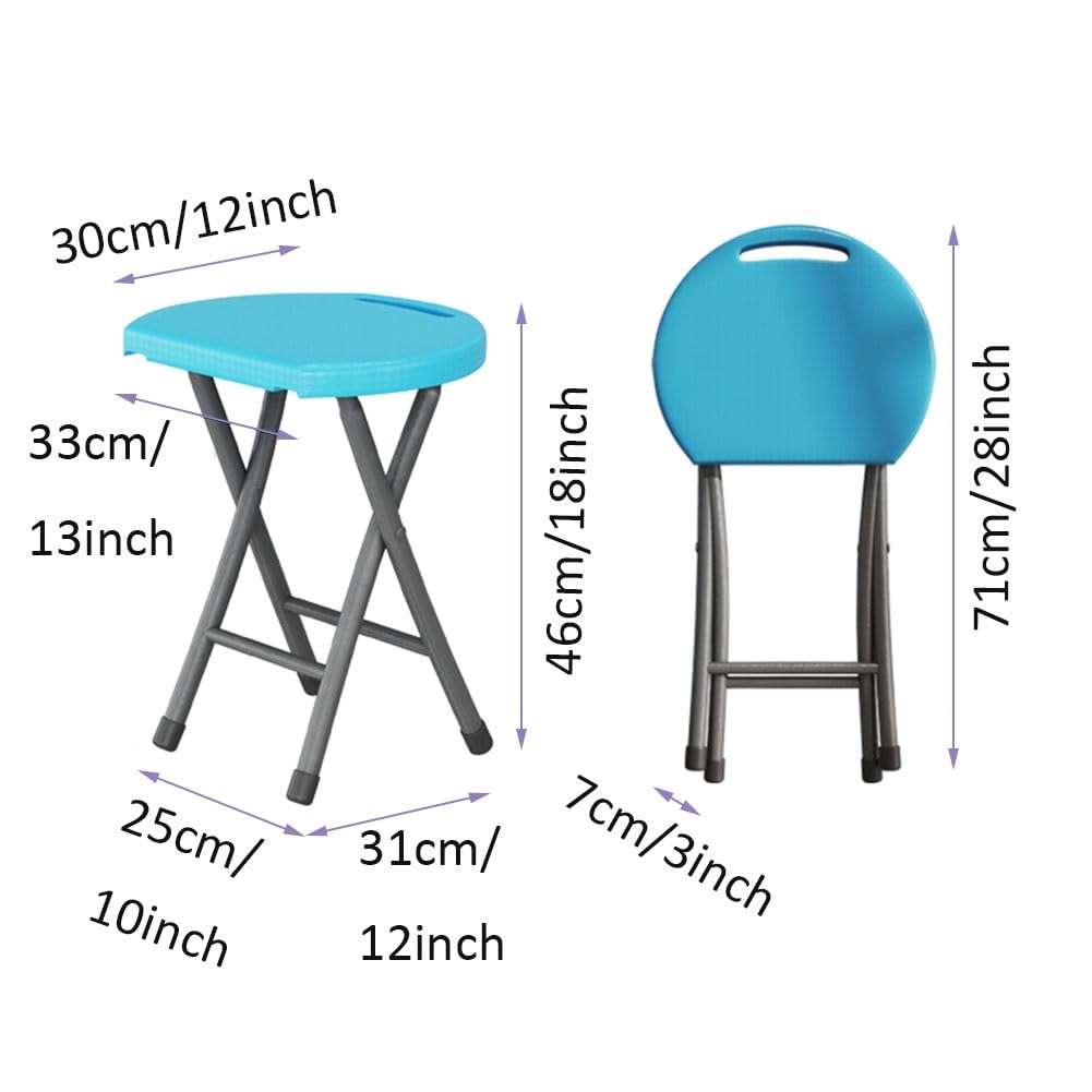 18 Inch Folding Stool 220lbs Capacity Black R3876