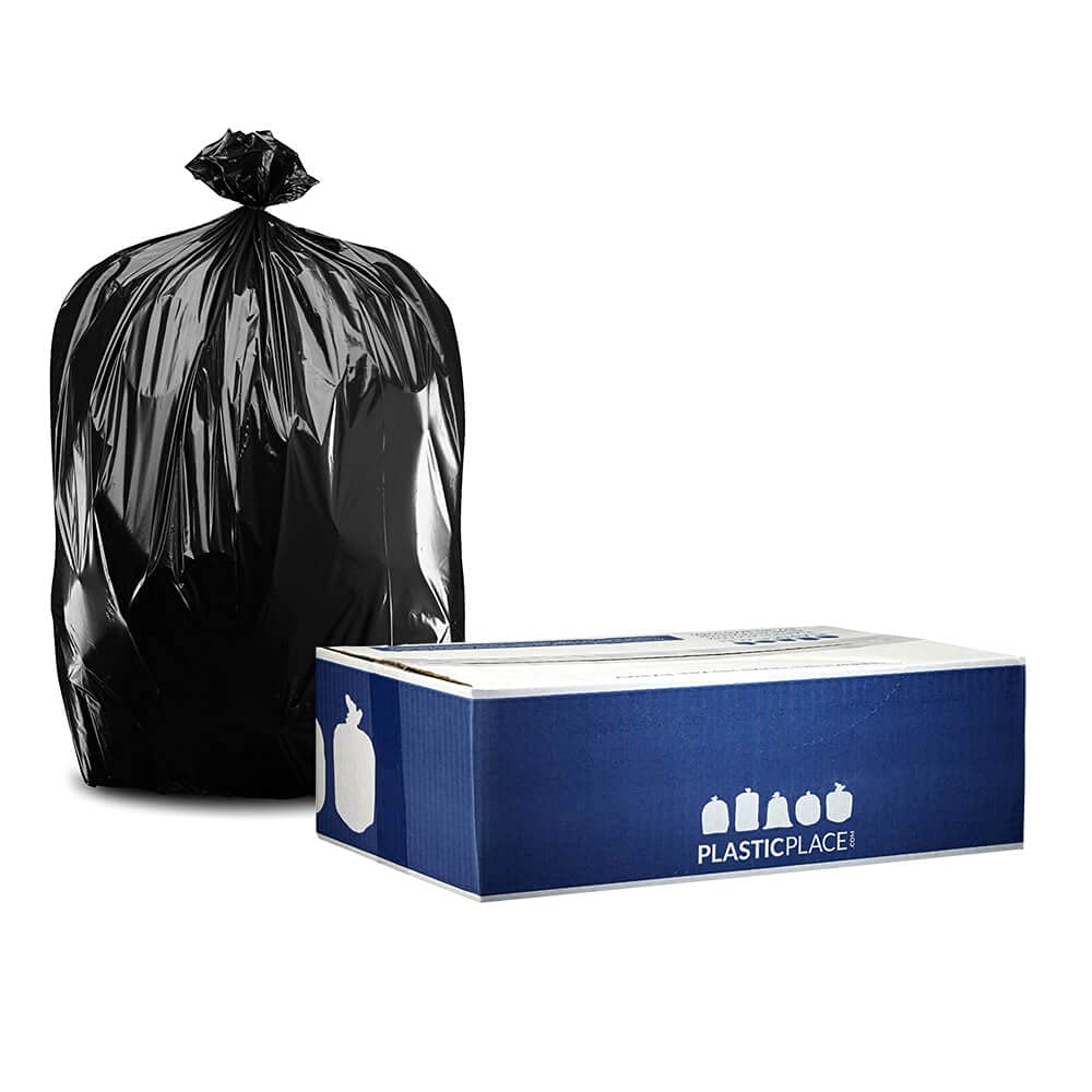 40-45 Gallon Black 2.0 Mil Trash Bags 100 Count R3800