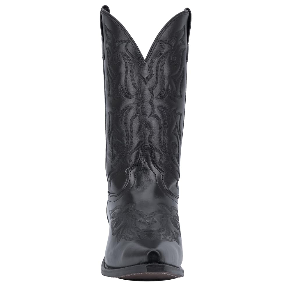 Black Mid Calf Pull On Boots K127199