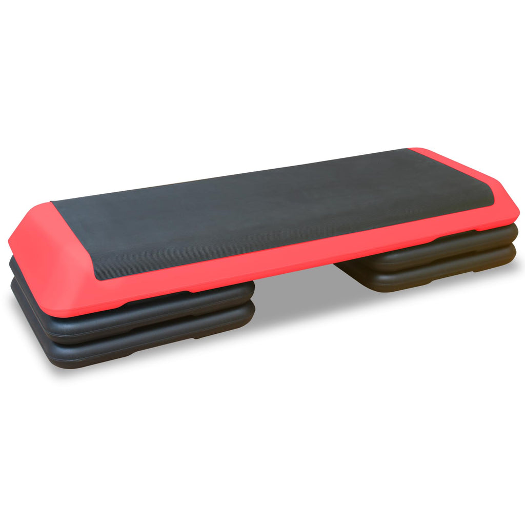 43'' Adjustable Aerobic Exercise Step Platform with 4 Stackable Risers H459