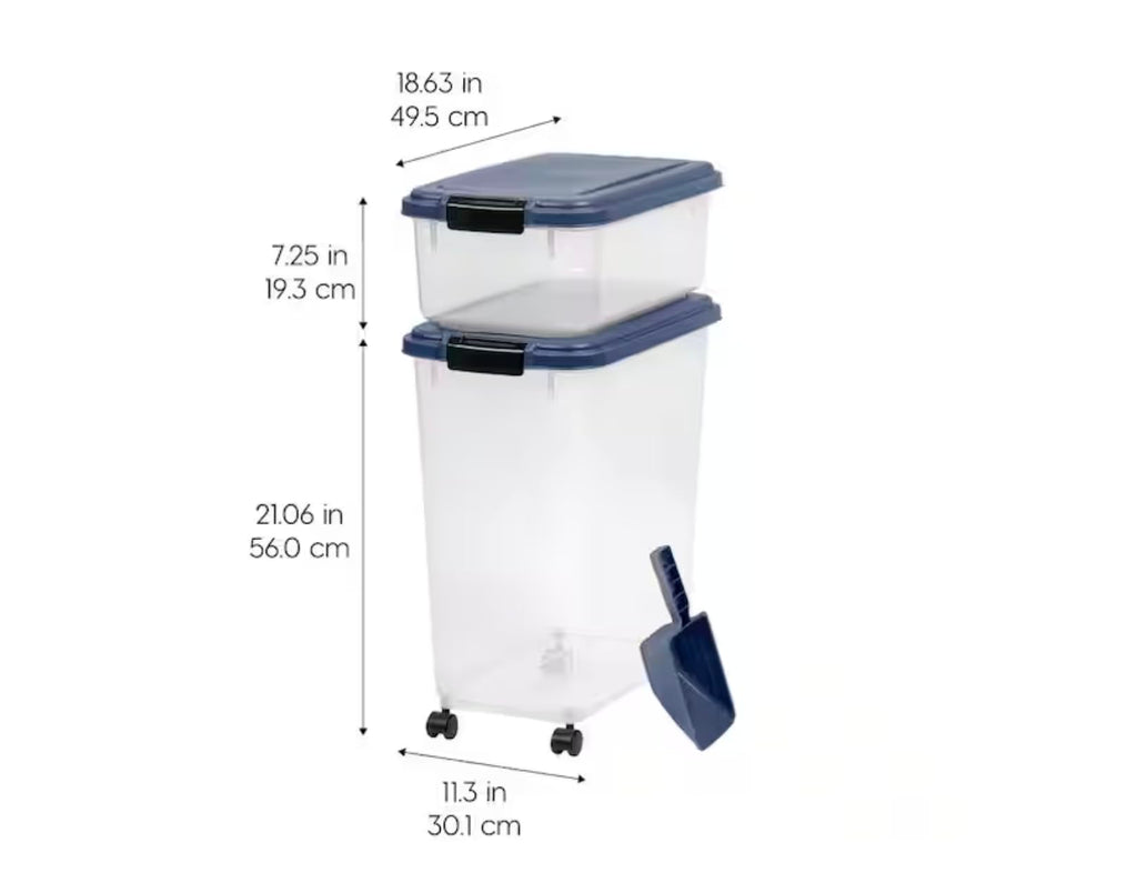 Airtight Pet Food Storage Combo with Scoop S607