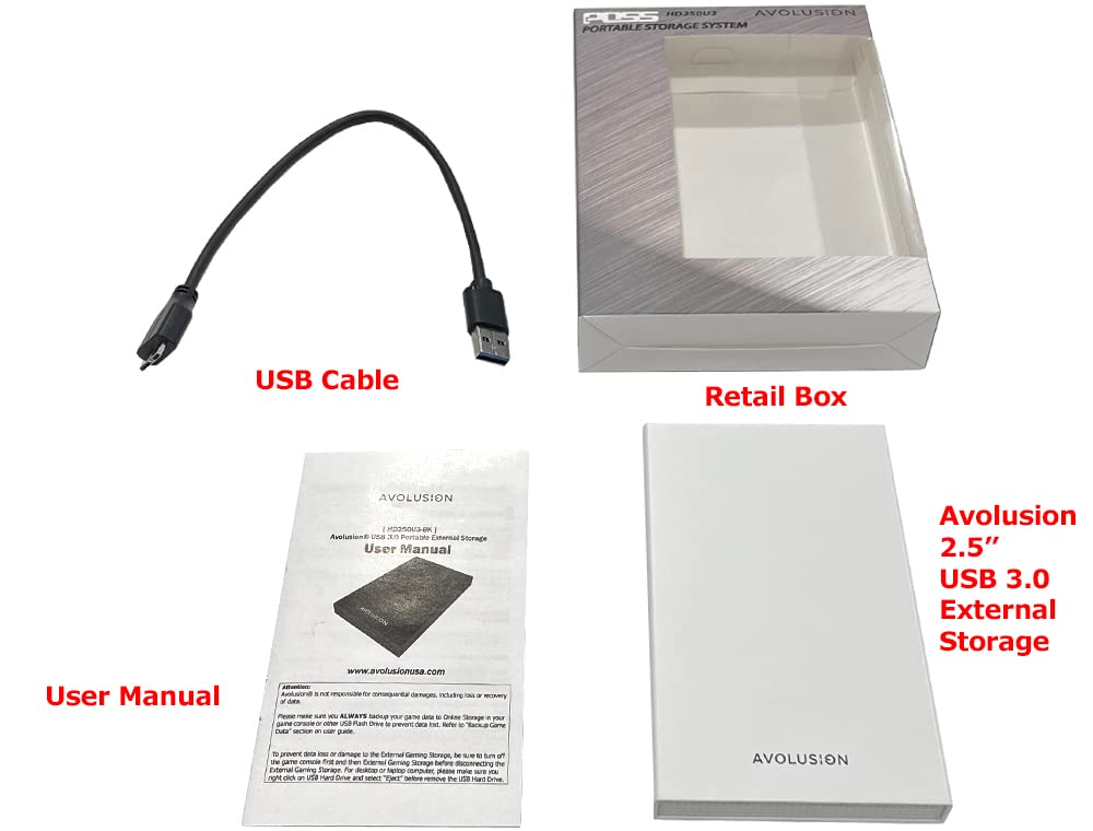 2TB USB 3.0 Portable External Gaming Hard Drive White Y6127