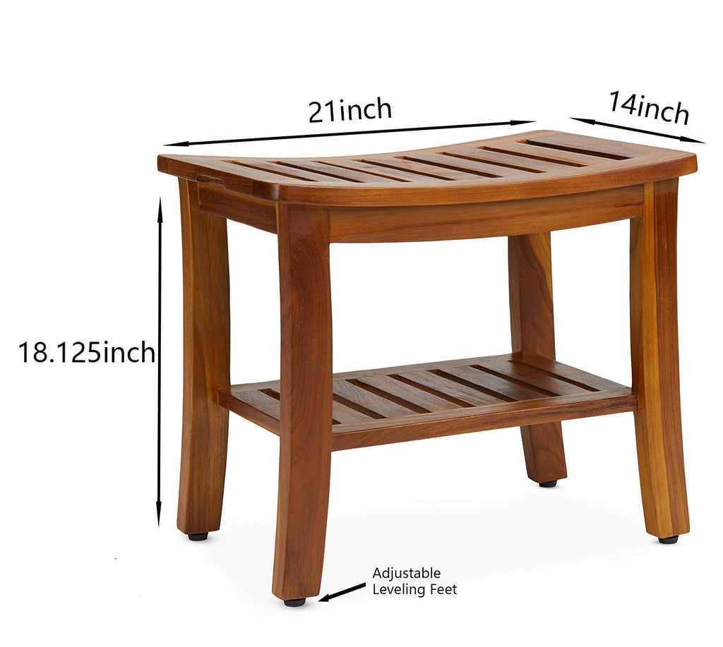 Teak Shower Bench & Stool S6851