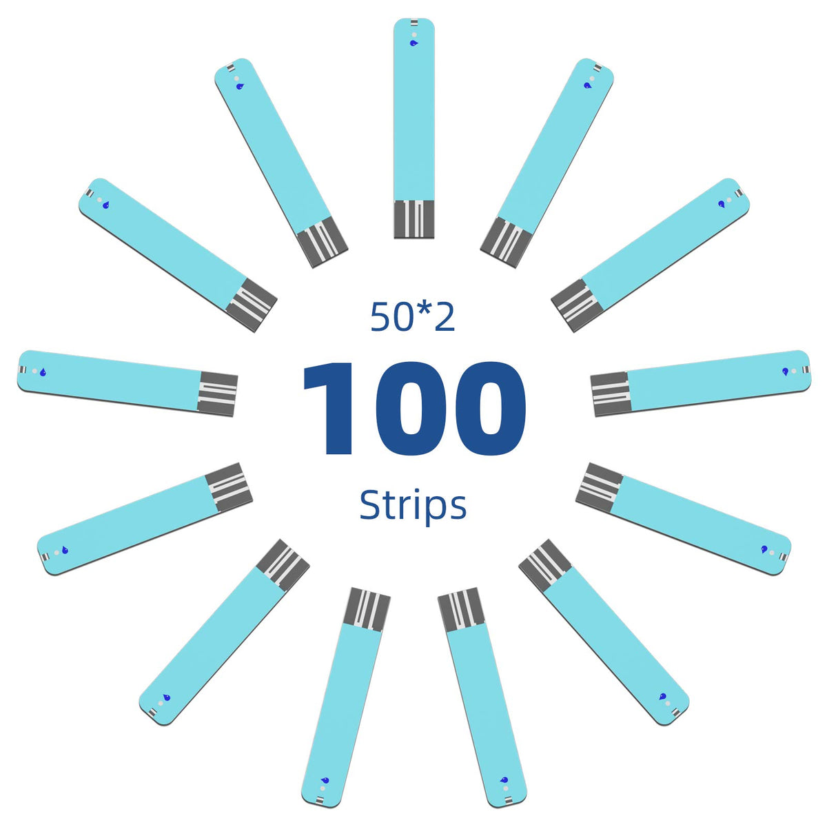 Blood Glucose Test Strips, 100 Count Y483