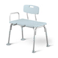 Light Blue Adjustable Tub Transfer Bench and Shower Chair 350 lb. Weight Capacity I225495