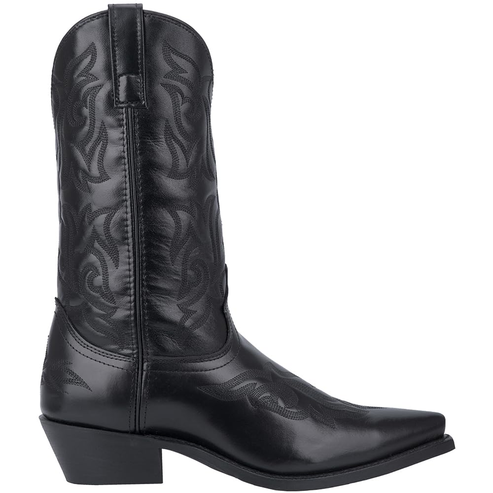 Black Mid Calf Pull On Boots K127199
