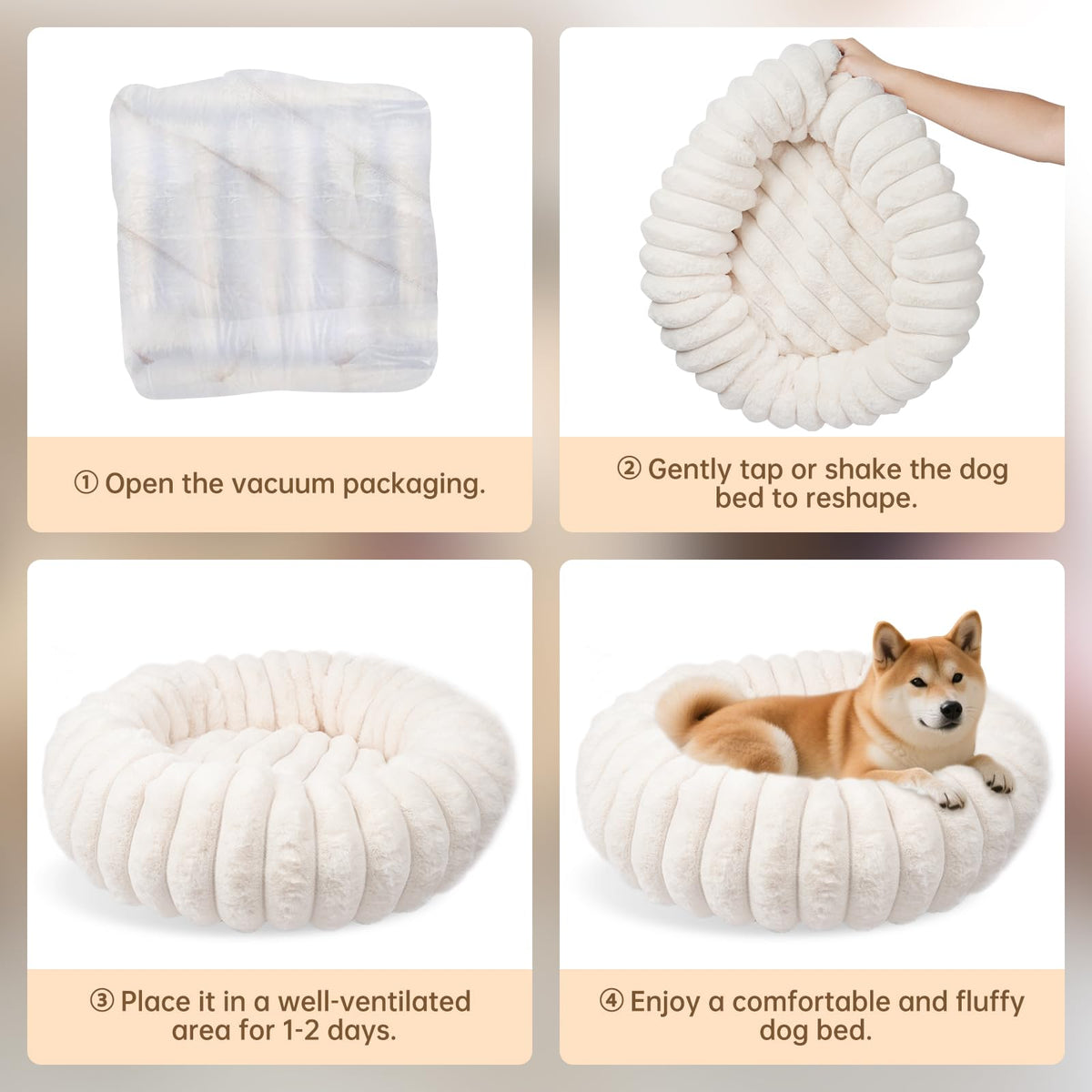 Small Round Dog Bed T318