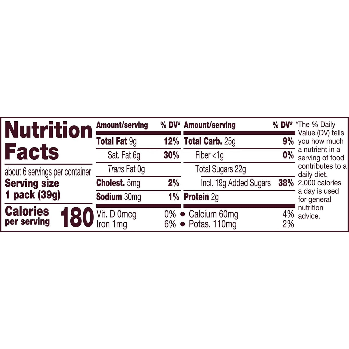 Milk Chocolate with Caramel Candy Bars, 1.4 oz, 6 pack I535