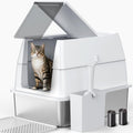 XL Stainless Steel Litter Box with Lid D95869