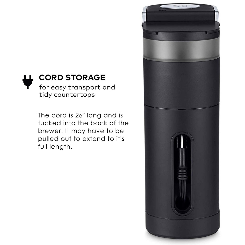 Single Serve K-Cup Pod Coffee Maker, 6 to 12oz Brew Size, Black U32703