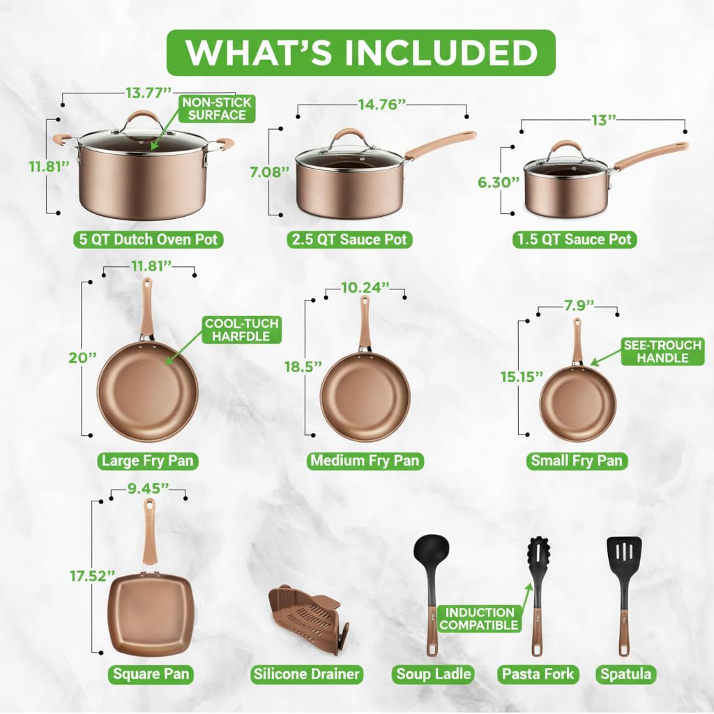 14-Piece Non Stick Cookware Set N2959