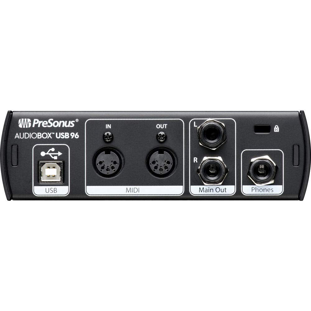 USB Audio MIDI Interface Recording Bundle with Condenser Microphone and Headphones I1093