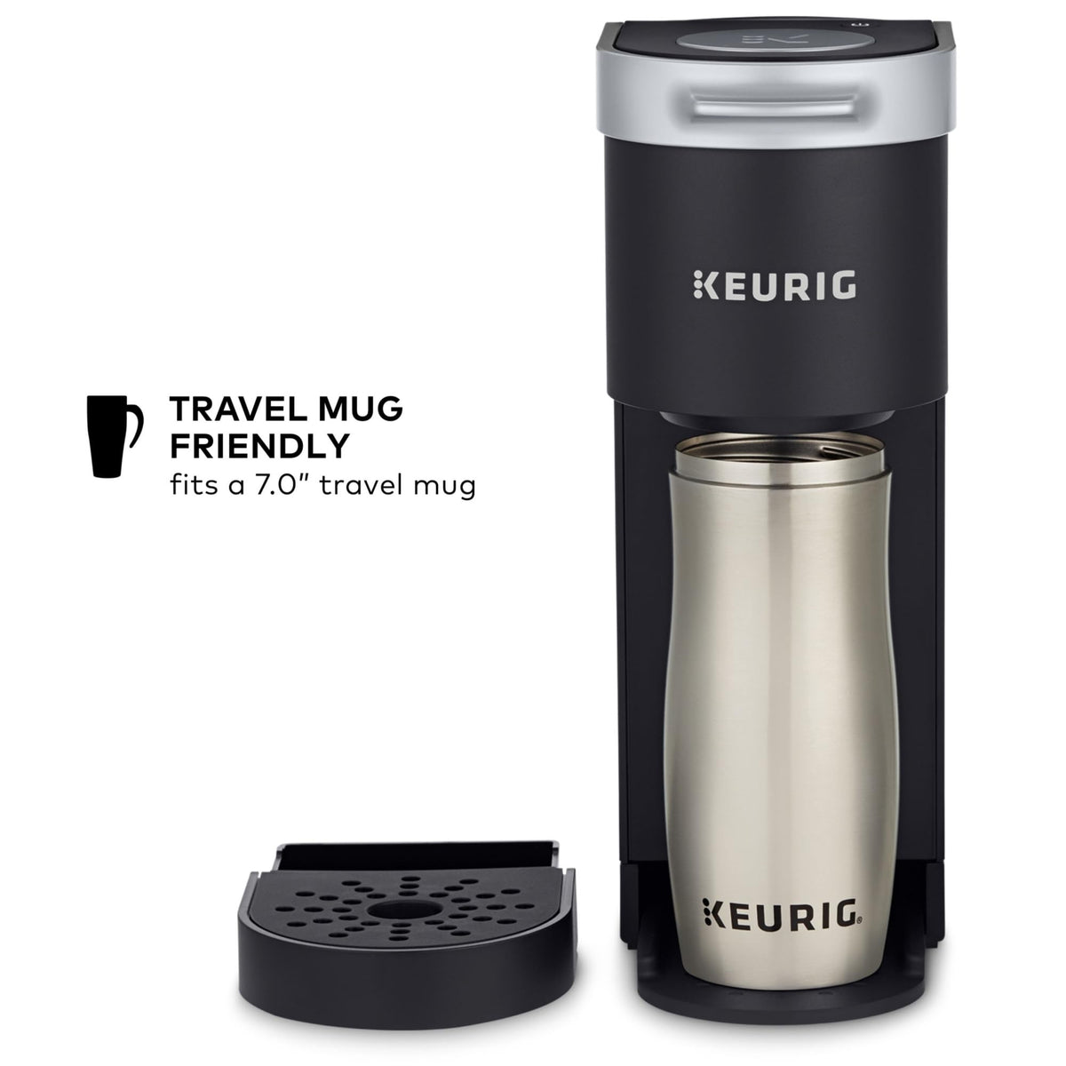 Single Serve K-Cup Pod Coffee Maker, 6 to 12oz Brew Size, Black U32703