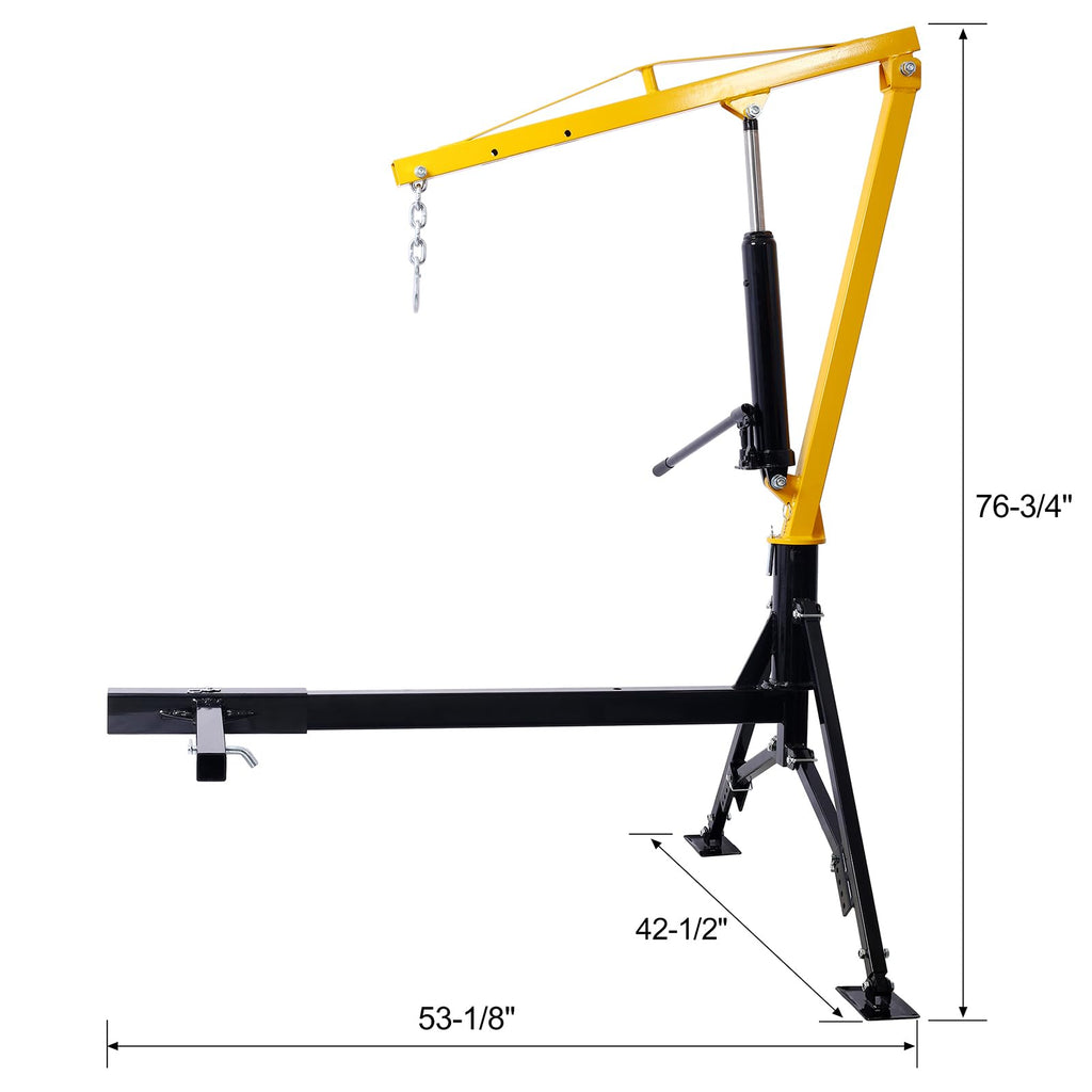 1000 Lbs Hydraulic Truck Crane Y281