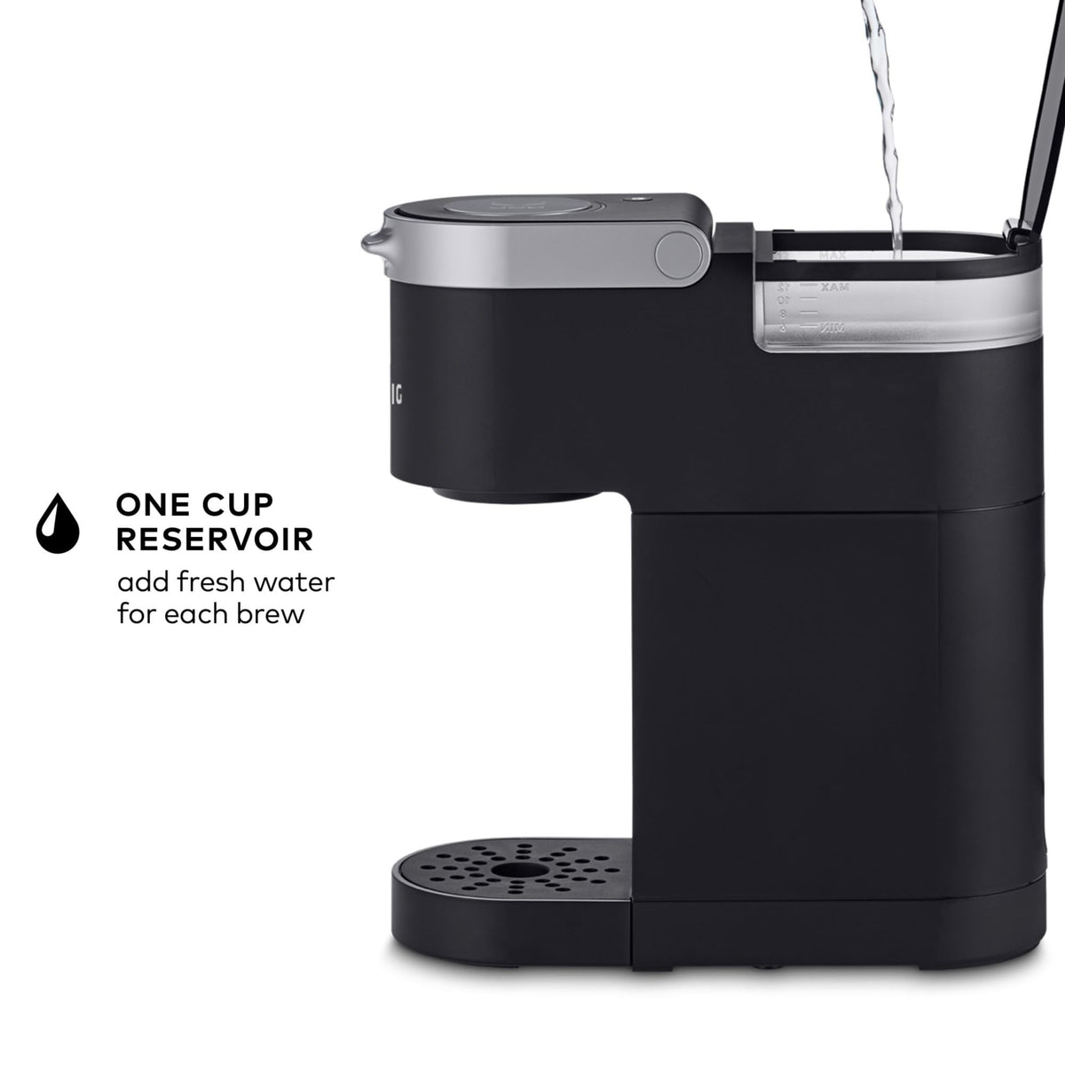 Single Serve K-Cup Pod Coffee Maker, 6 to 12oz Brew Size, Black U32703
