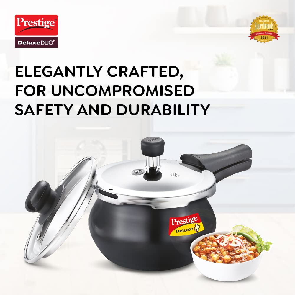 Hard Anodised Pressure Cooker with Stainless Steel Lid 3.0 Liters U568205