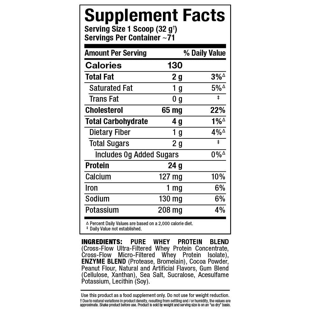 Whey Protein Powder Chocolate Peanut Butter 5 lb M777677