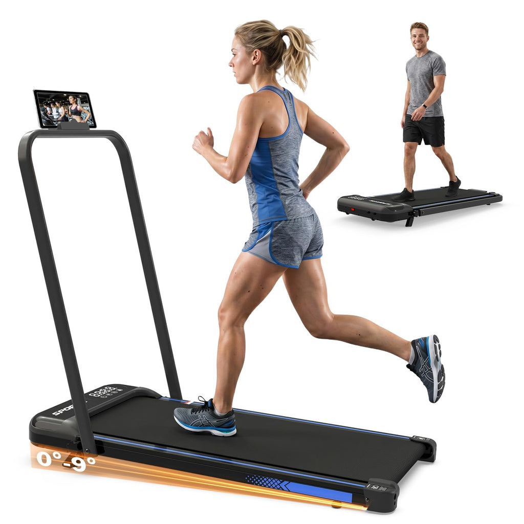 Foldable 3 in 1 Treadmill with Handle Bar and Incline Q3956