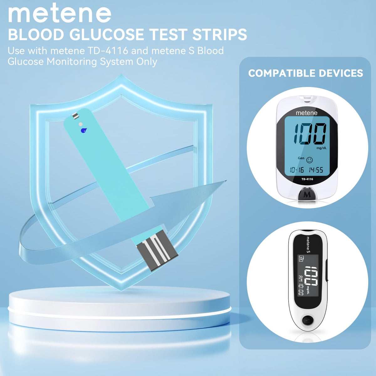 Blood Glucose Test Strips, 100 Count Y483