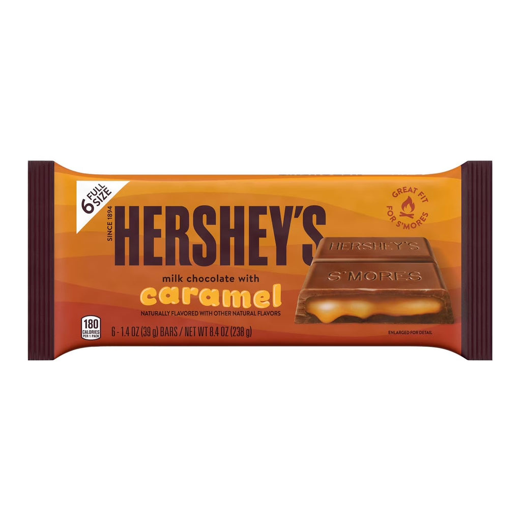 Milk Chocolate with Caramel Candy Bars, 1.4 oz, 6 pack I535