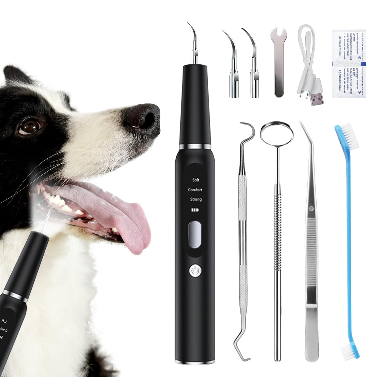 Ultrasonic Dog Plaque Remover with LED Light Y70627