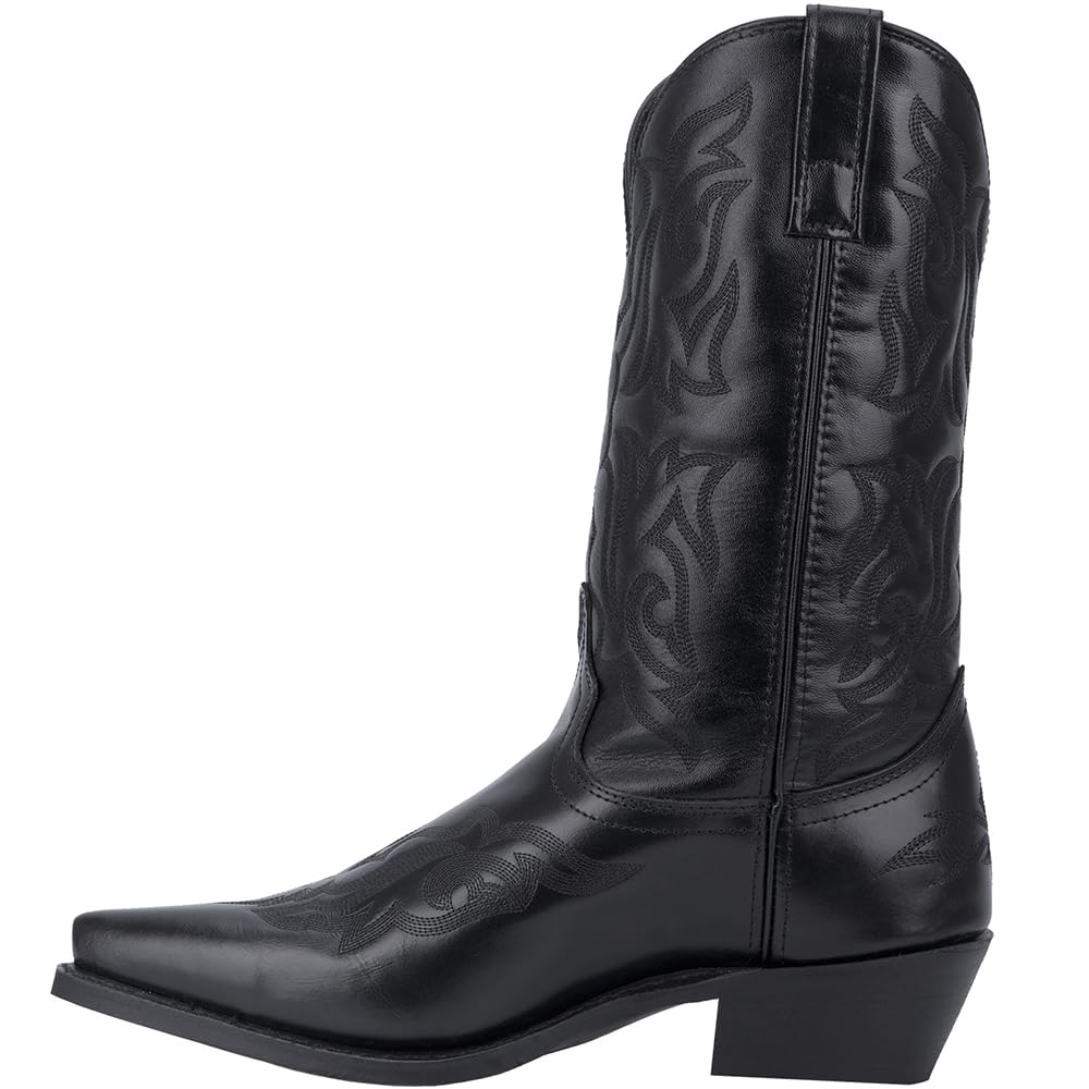 Black Mid Calf Pull On Boots K127199