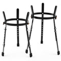 2 Pcs Black Adjustable Conga Drum Stand H758