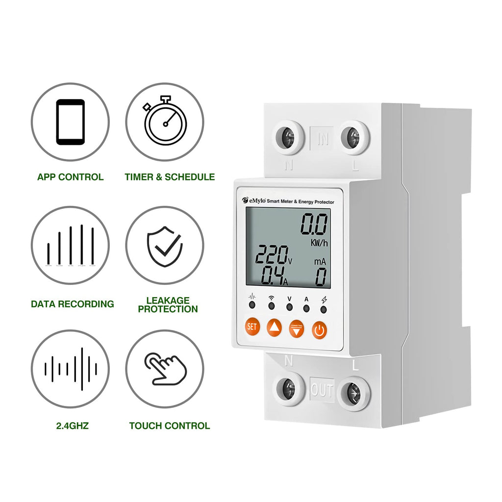 Single-Phase AC 63A 80-400V Smart Watt Meter B8479