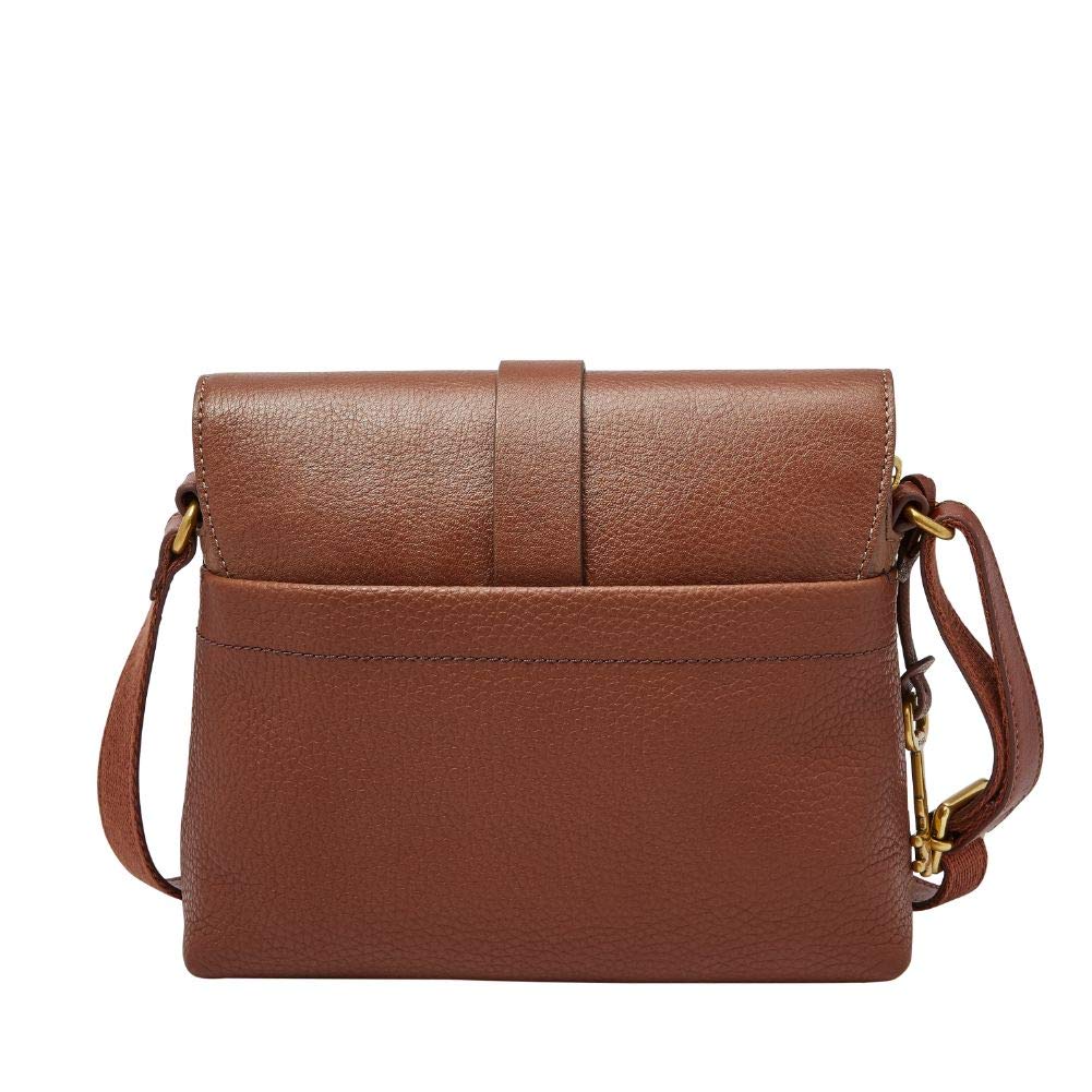 Brown Leather Small Crossbody Handbag J361000