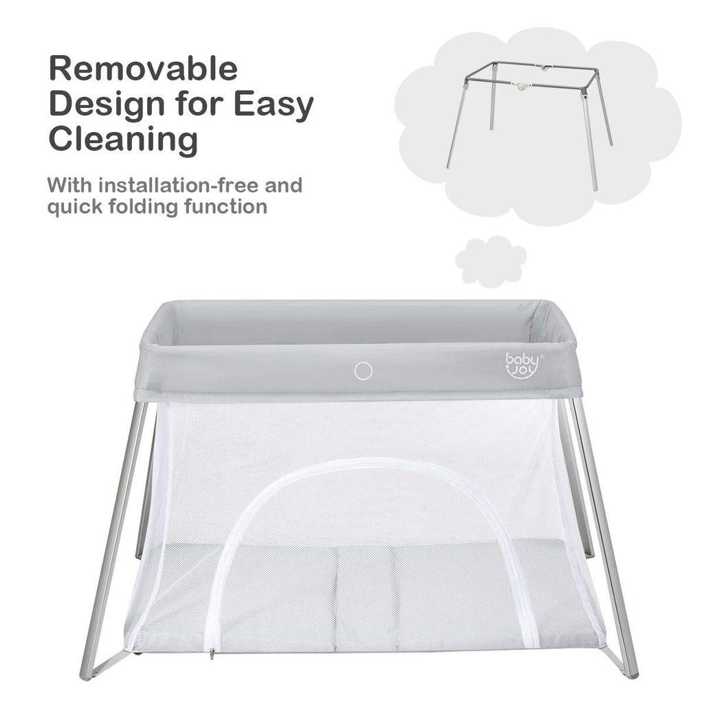 2 in 1 Portable Baby Playard with Mattress and Carry Bag X262683