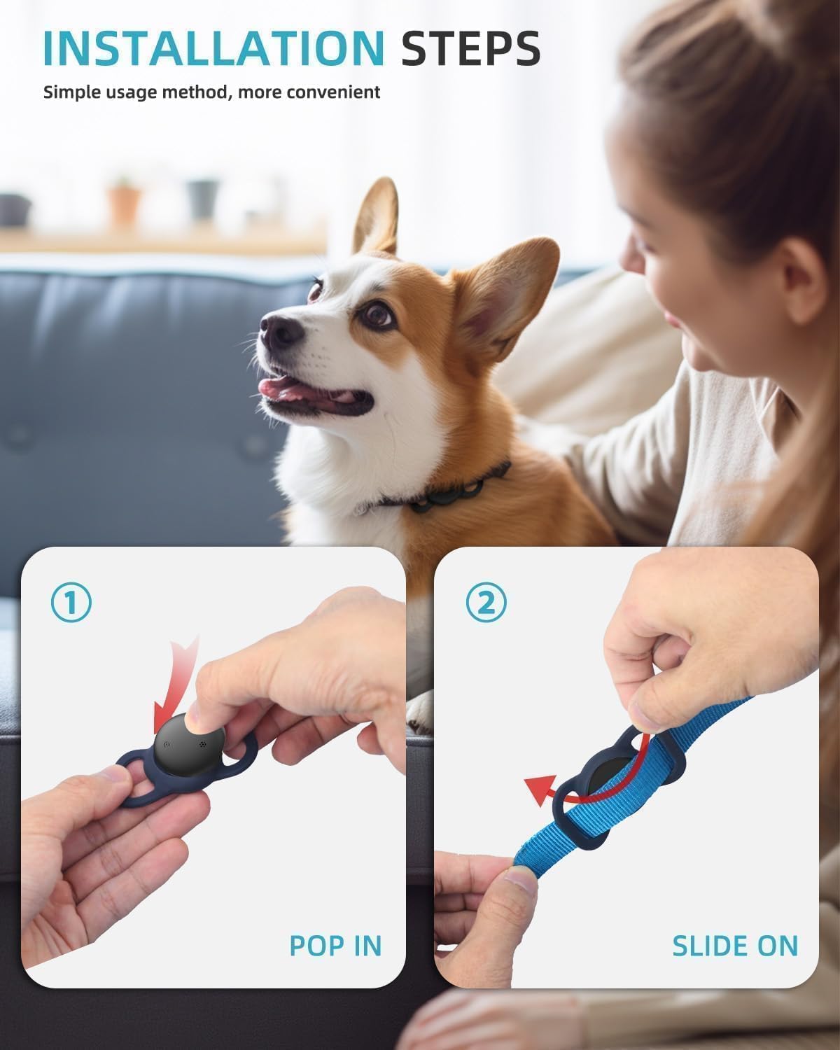 Smart GPS Dog Collar 2 Pack S9849