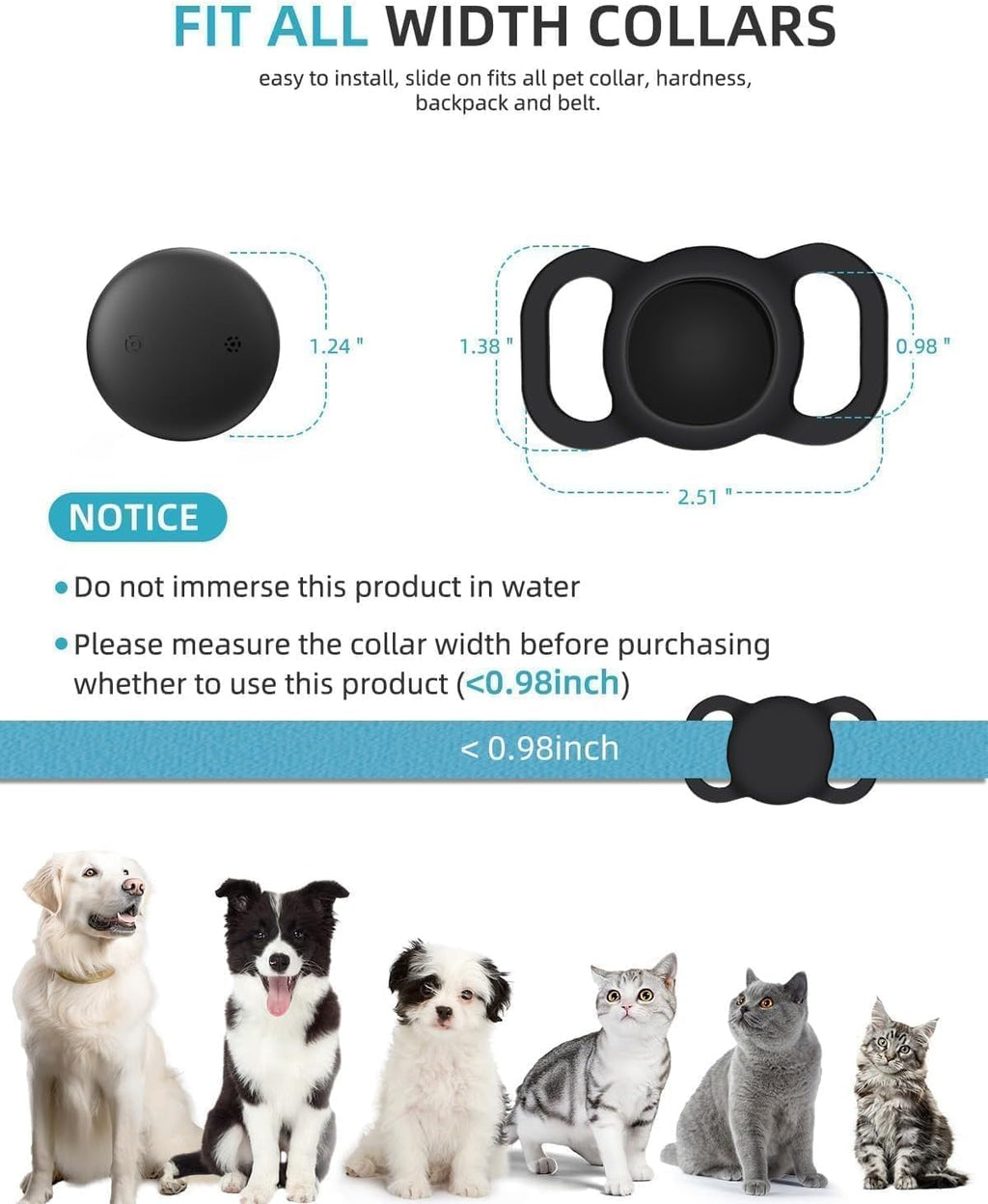 Smart GPS Dog Collar 2 Pack S9849