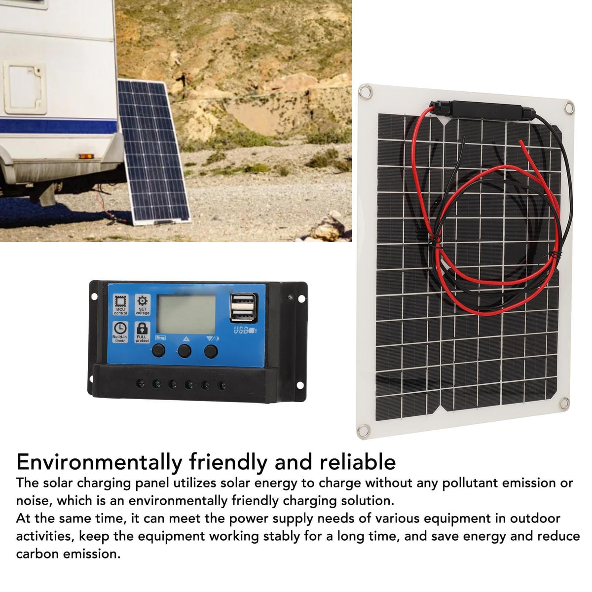 300W Solar Panel Kit with Controller J330446