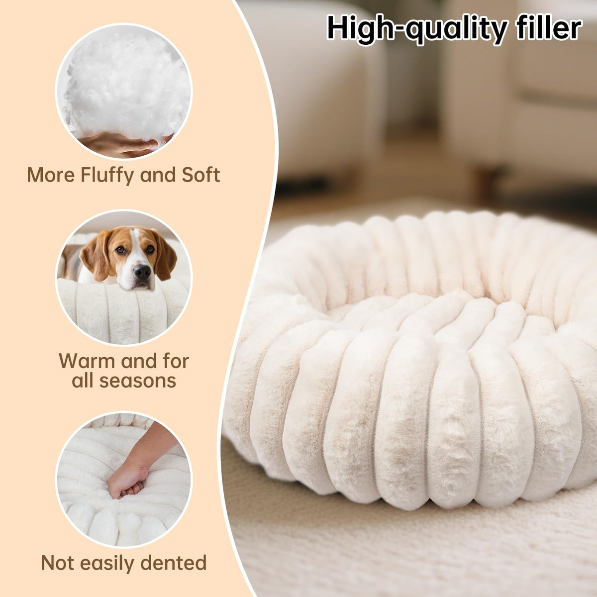 Small Round Dog Bed T318