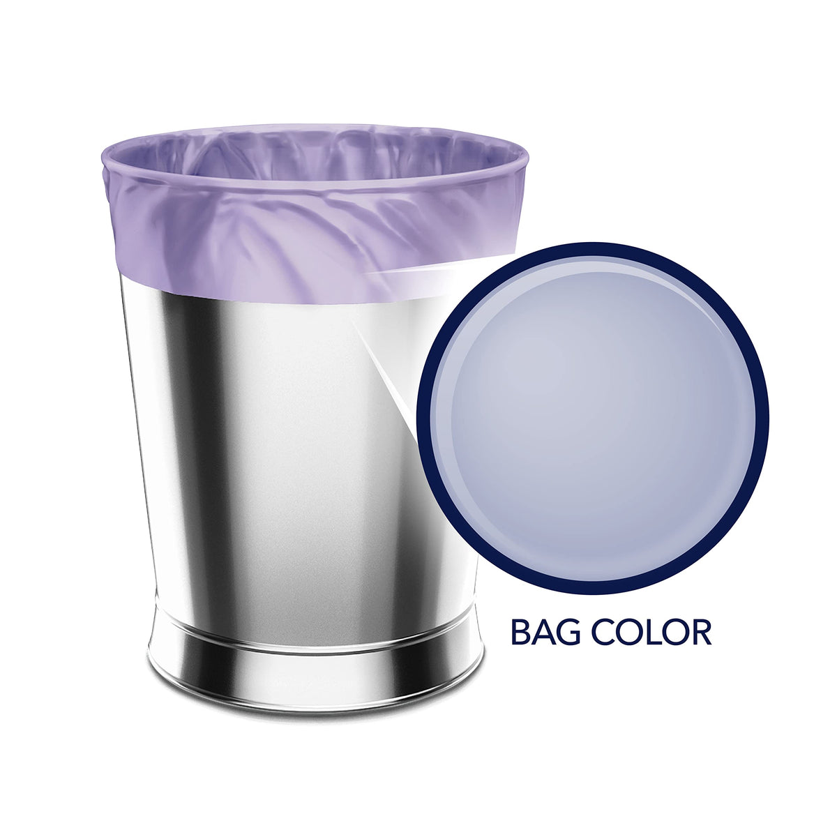 4 Gallon Drawstring Trash Bags 480 Bags Lavender C930677