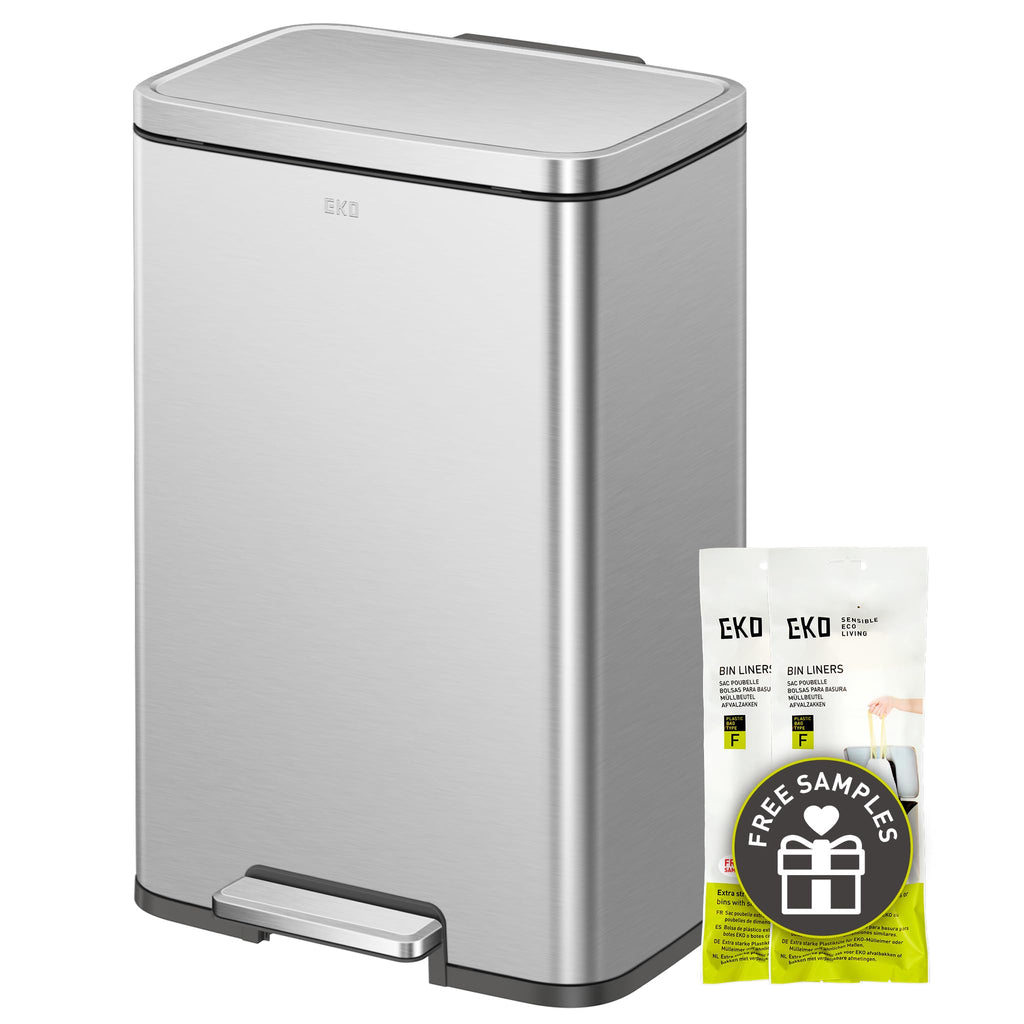 Matte Stainless 50 Liter Step Trash Can C709