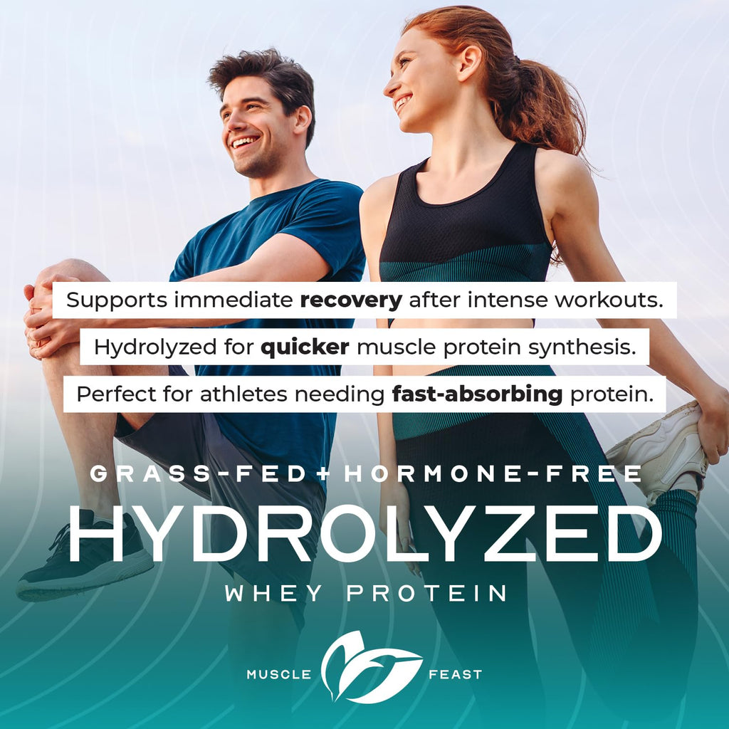 Grass Fed Hydrolyzed Whey Protein Powder, Chocolate (5lb) D8171