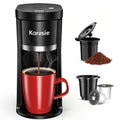 Single Serve Coffee Maker, 6-12 Oz, Black M689