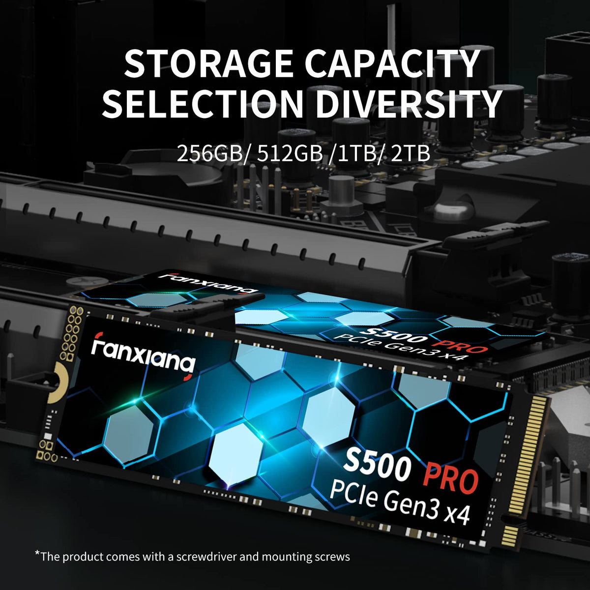 512GB NVMe M.2 PCIe Gen3x4 Internal Solid State Drive A512666