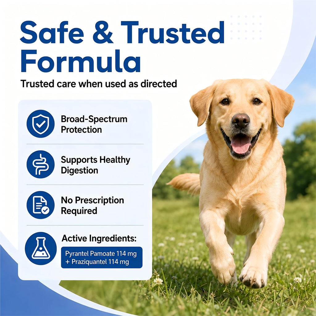Dog Dewormer Tablets 48 Count J4246