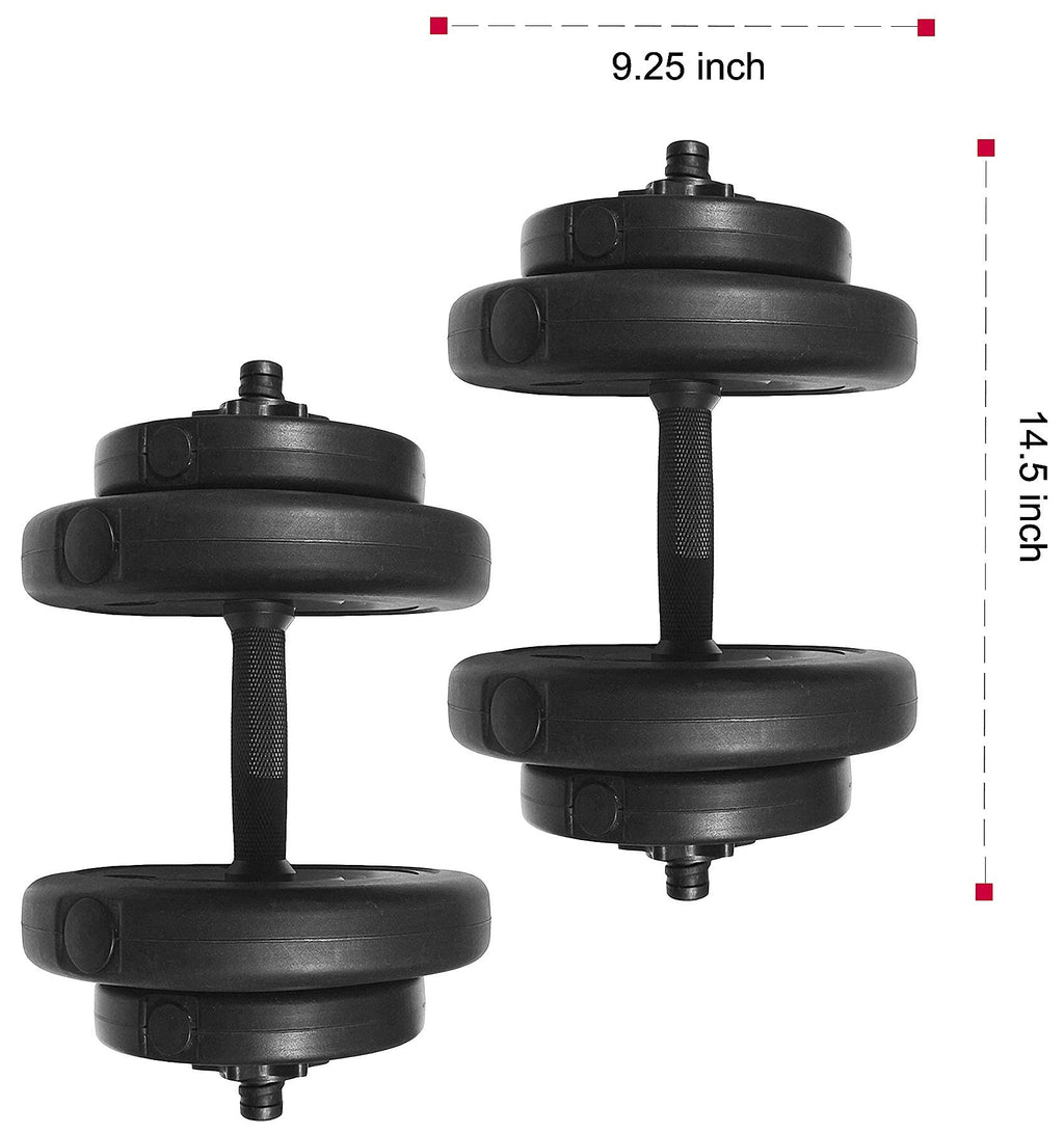 Cast Iron Adjustable Dumbbell Weight Set M6165