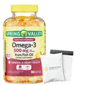Omega-3 500 mg 180 Count Fish Oil Dietary Supplements J50772